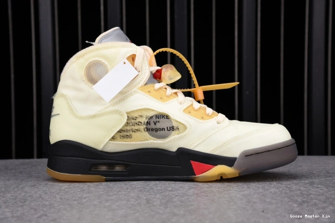 Retro OFF-WHITE Sail DH8565-100 Jordan 5 0713